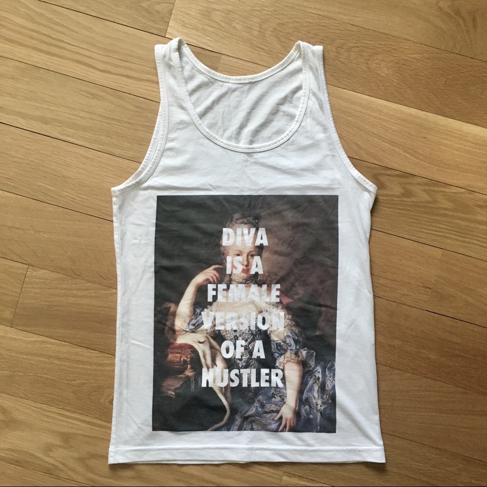 Fly Art - Beyoncé “diva” lyric tank